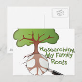 Mijn familierouten onderzoeken briefkaart (Voorkant / Achterkant)