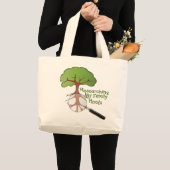 Mijn familierouten onderzoeken grote tote bag (Voorkant (product))