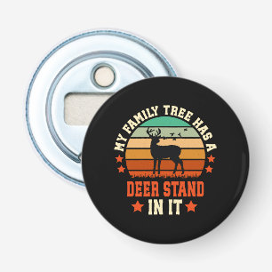 Mijn familiestamboom heeft er een hertenstand in button flesopener