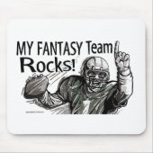 Mijn Fantasy Team Rocks. Mousepad Muismat (Voorkant)