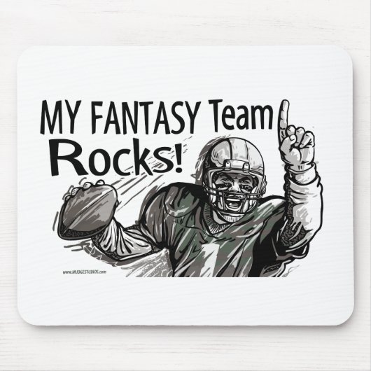 Mijn Fantasy Team Rocks. Mousepad Muismat (Voorkant)
