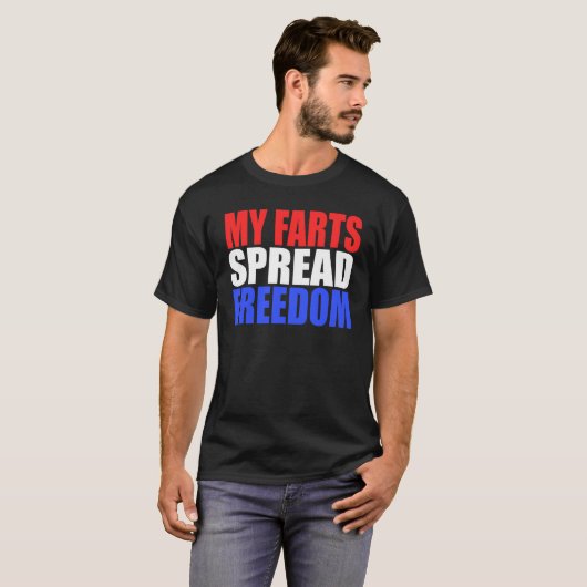 MIJN FARTS VERSPREIDEN VRIJHEID Humoureus & Fun Hi T-shirt (Voorkant volledig)