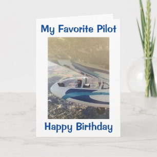 "MIJN FAV PILOT" DOET WAT JE BIRTHDAY MAAKT KAART