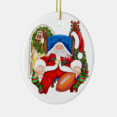 MIJN FAV! Tracy's Football Santa - SRF Keramisch Ornament (Rechts)