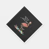 Mijn favoriet is kerstverlichting Costume Flamingo Servet (Hoek)