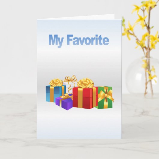 Mijn favoriet kaart (Gele Bloem)