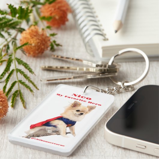 Mijn favoriete Acryl Sleutelhanger (Voorkant Rechts)