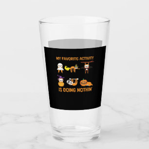 Mijn favoriete activiteit is niets doen Retro luia Glas