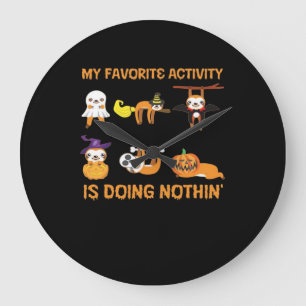 Mijn favoriete activiteit is niets doen Retro luia Grote Klok