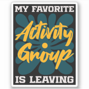 Mijn favoriete activiteit is vertrekken - Grappige Sticker
