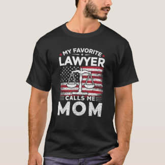 Mijn favoriete advocaat noemt me mama, een Amerika T-shirt