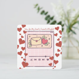 Mijn favoriete afspeellijst - Valentijnsdag Kaart