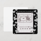 Mijn favoriete afspeellijst - Valentijnsdag Kaart (Voorkant / Achterkant)