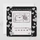 Mijn favoriete afspeellijst - Valentijnsdag Kaart (Voorkant)