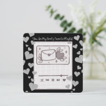 Mijn favoriete afspeellijst - Valentijnsdag Kaart