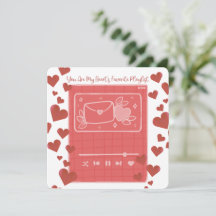 Mijn favoriete afspeellijst - Valentijnsdag Kaart