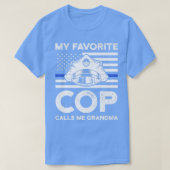 mijn favoriete agent noemt me kleinmapolitie polit t-shirt (Design voorkant)