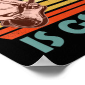 Mijn favoriete akkoord is Gsus Jesus Guitarist Gui Poster (Hoek)