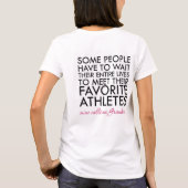 Mijn favoriete atleet noemt me oma t-shirt (Achterkant)