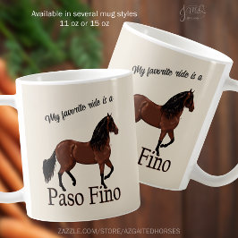 Mijn favoriete attractie is een Paso Fino paardenr Koffiemok