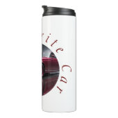 Mijn favoriete auto. Jouw foto in cirkel. Thermosbeker (Geroteerd rechts)