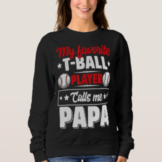 Mijn favoriete balspeler noemt me Papa schattige v Trui