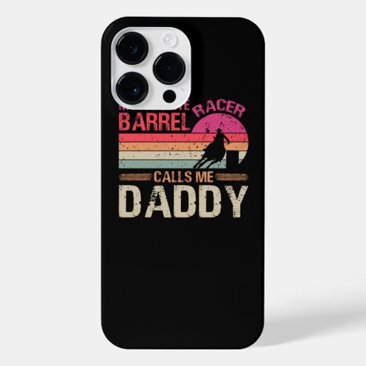 Mijn favoriete Barrel Racer noemt me papa  T- iPhone Hoesje (Achterkant)