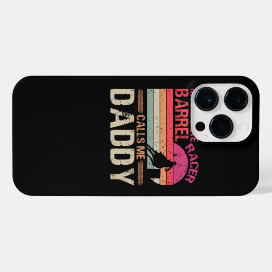 Mijn favoriete Barrel Racer noemt me papa  T- iPhone Hoesje (Achterkant horizontaal)