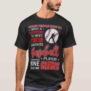Mijn favoriete Baseball Player roept me Gramps T-shirt