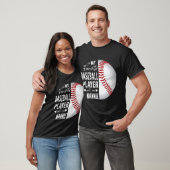 Mijn favoriete Baseball Player roept me Nannie T-shirt (Unisex)