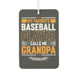 Mijn favoriete Baseball Player roept me op tot opa Luchtverfrisser