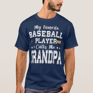 Mijn favoriete Baseball Player roept me op tot opa T-shirt