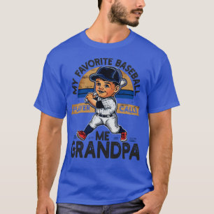 Mijn favoriete Baseball Player roept me op tot opa T-shirt