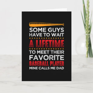 Mijn favoriete Baseball Player roept me pap Kaart