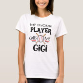 Mijn favoriete Baseball speler noemt me Gigi T-shirt (Voorkant)