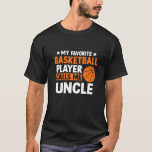 Mijn favoriete Basketball noemt me oom Vaderdag T-shirt