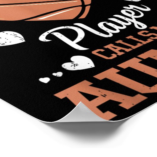 Mijn favoriete Basketball Player roept me tante Poster (Hoek)