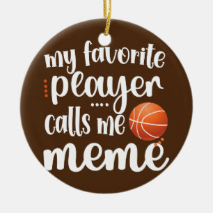 Mijn favoriete Basketball Player roept me tot me Keramisch Ornament