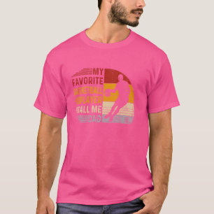Mijn favoriete basketballer noemt me papa T-shirt 