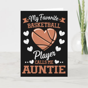 Mijn favoriete basketbalspeler noemt me tante kaart