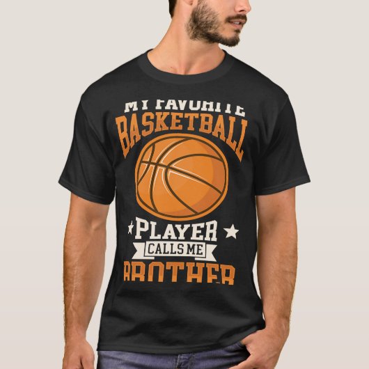Mijn favoriete Basketbalspeler roept me Broeder Ba T-shirt (Voorkant)