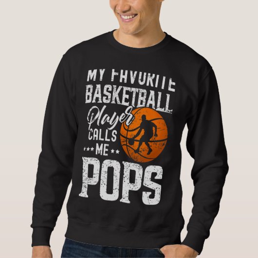 Mijn favoriete Basketbalspeler roept me Poppen Trui (Voorkant)