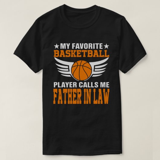 Mijn favoriete Basketbalspeler roept me VADER IN L T-shirt (Design voorkant)