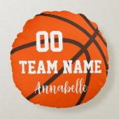 Mijn favoriete basketbalspeler rond kussen (Voorkant)