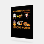 Mijn favoriete bezigheid is niets doen 'retro luih acryl bord (Hoek)