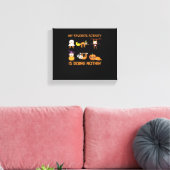 Mijn favoriete bezigheid is niets doen 'retro luih canvas afdruk (Insitu (Woonkamer))