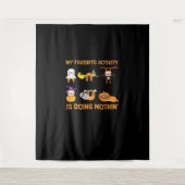 Mijn favoriete bezigheid is niets doen 'retro luih wandkleed (Voorkant)