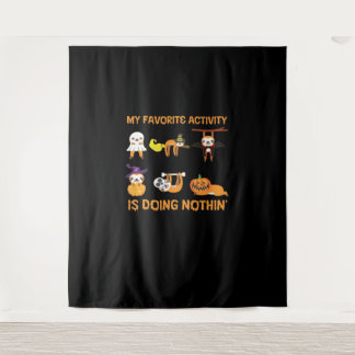 Mijn favoriete bezigheid is niets doen 'retro luih wandkleed