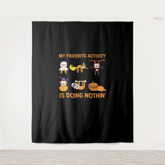 Mijn favoriete bezigheid is niets doen 'retro luih wandkleed (Voorkant)