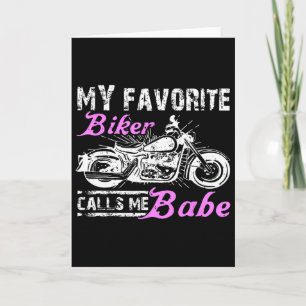 Mijn favoriete biker noemt me Bybe Funny Valentine Kaart